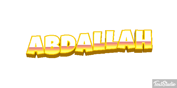 Abdallah Text effect