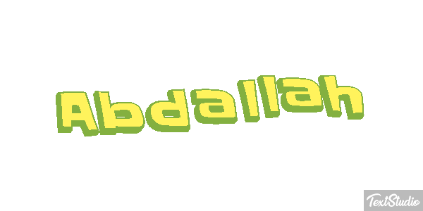 Abdallah Text effect