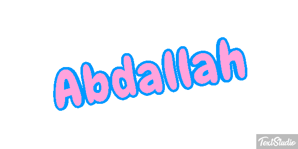 Abdallah Text effect