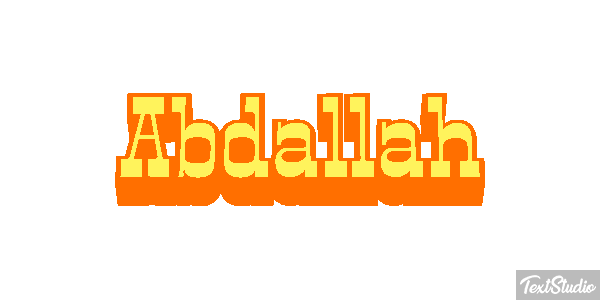 Abdallah Text effect