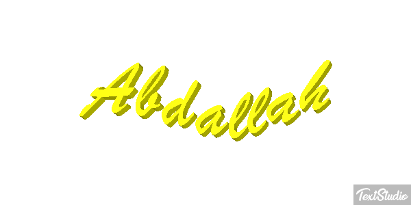 Abdallah Text effect
