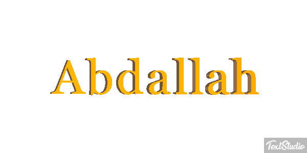 Abdallah Text effect