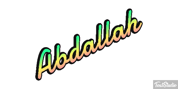 Abdallah Text effect