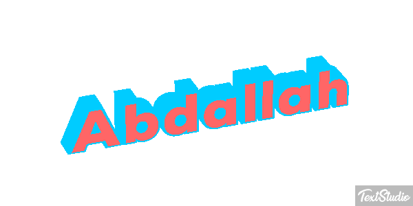 Abdallah Text effect