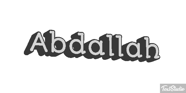 Abdallah Text effect