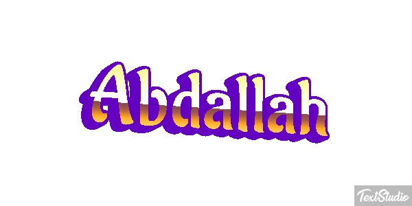 Abdallah Text effect