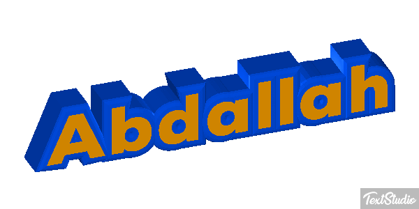 Abdallah Text effect