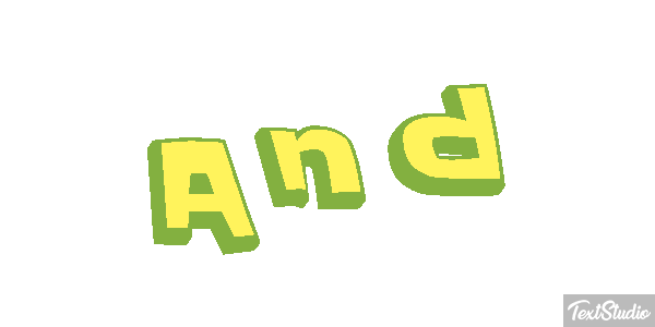 And Texteffekt