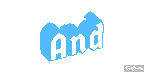 And Texteffekt