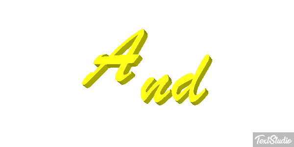 And Texteffekt
