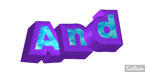 And Texteffekt