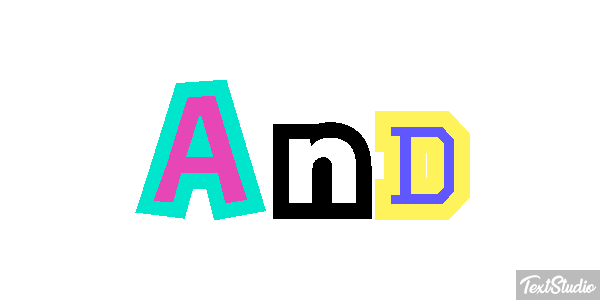 And Texteffekt