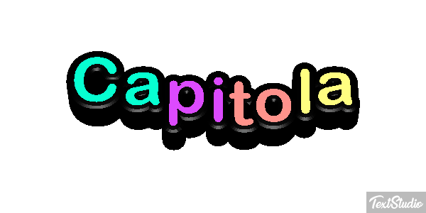 Capitola Text effect
