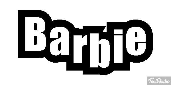 Barbie Effet de texte