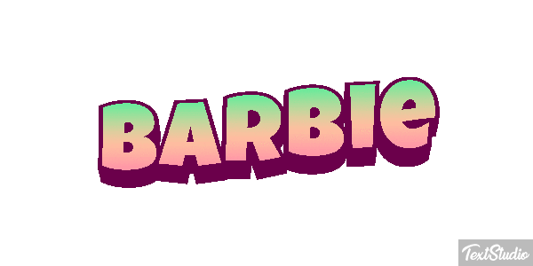 Barbie Effet de texte