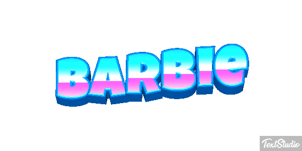 Barbie Effet de texte