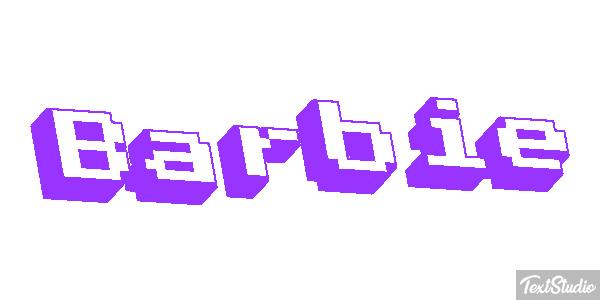 Barbie Effet de texte