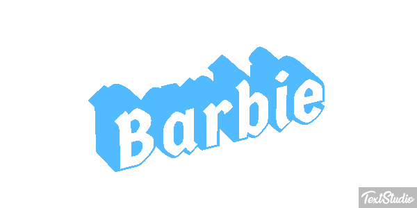 Barbie Effet de texte