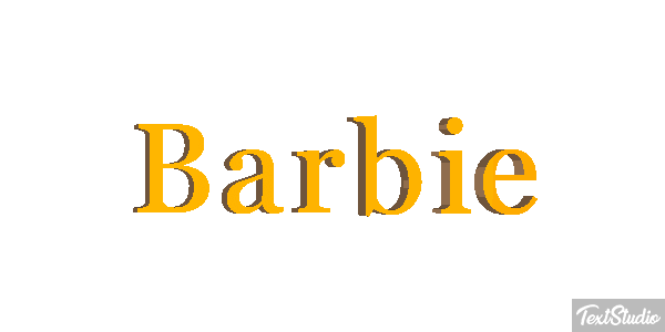 Barbie Effet de texte