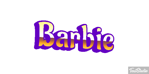 Barbie Effet de texte