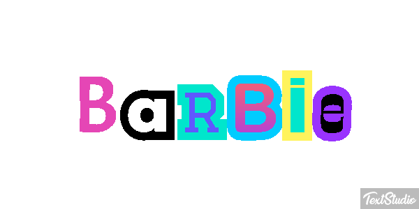 Barbie Effet de texte