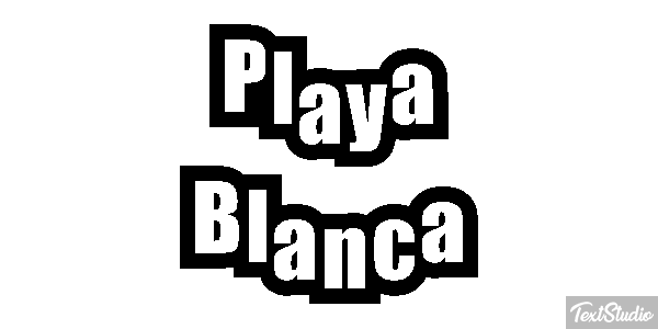 Playa Blanca Effetto testo