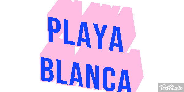 Playa Blanca Effetto testo