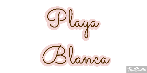 Playa Blanca Effetto testo