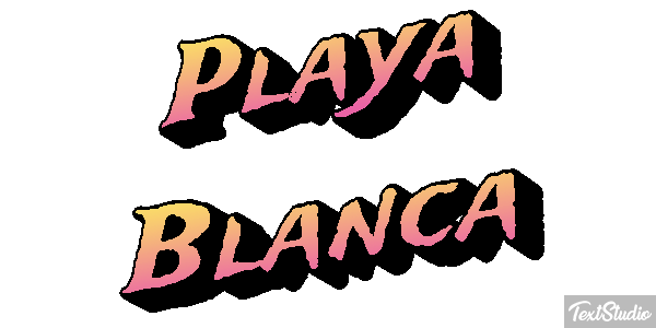 Playa Blanca Effetto testo