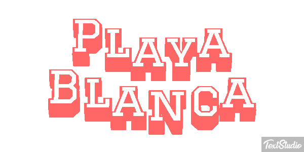 Playa Blanca Effetto testo