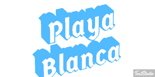 Playa Blanca Effetto testo