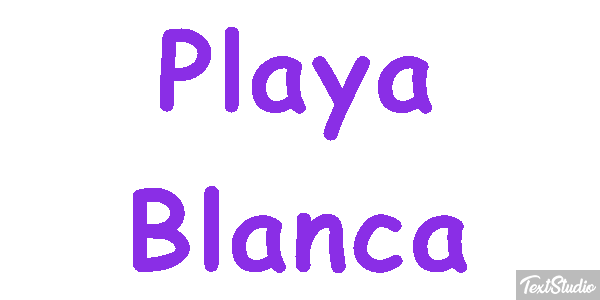 Playa Blanca Effetto testo