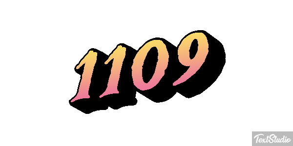 1109 Text effect