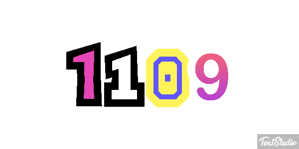 1109 Text effect