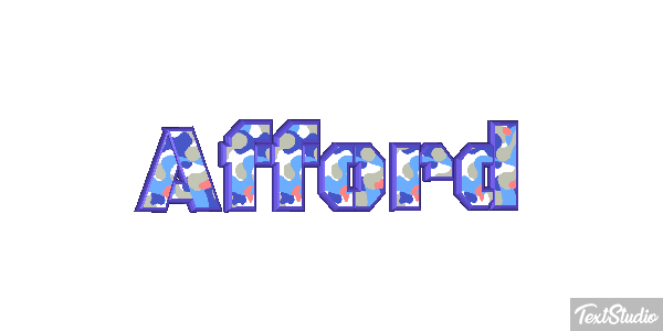Afford Text effect