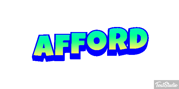 Afford Text effect