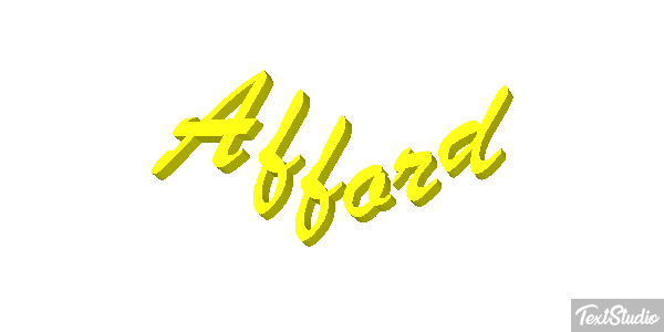 Afford Text effect