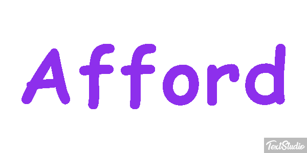 Afford Text effect