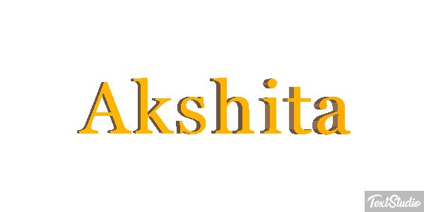 Akshita Efekt tekstowy
