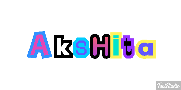 Akshita Efekt tekstowy