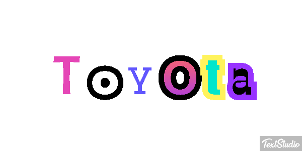 Toyota Efekt tekstowy