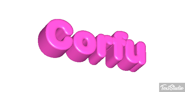 Corfu Effet de texte