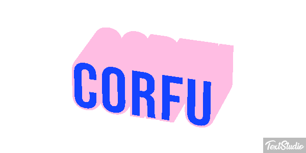 Corfu Effet de texte