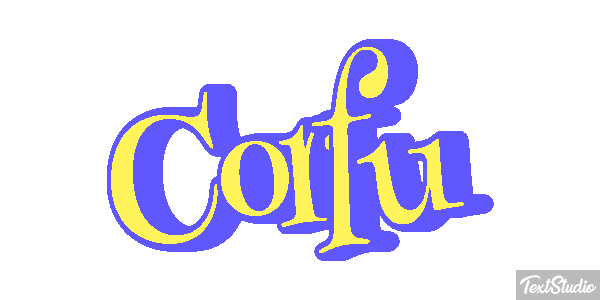 Corfu Effet de texte