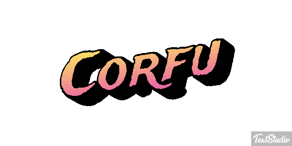 Corfu Effet de texte