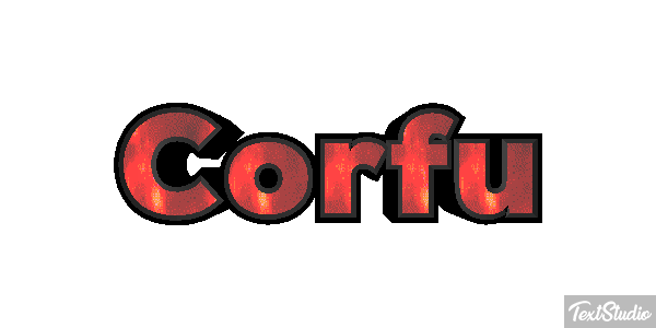 Corfu Effet de texte