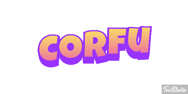 Corfu Effet de texte