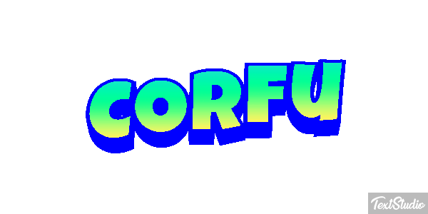 Corfu Effet de texte