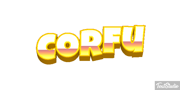 Corfu Effet de texte