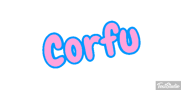 Corfu Effet de texte